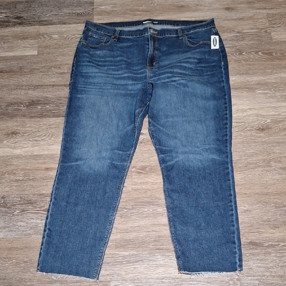 Relaxed Blue Jeans with Faded Denim Look